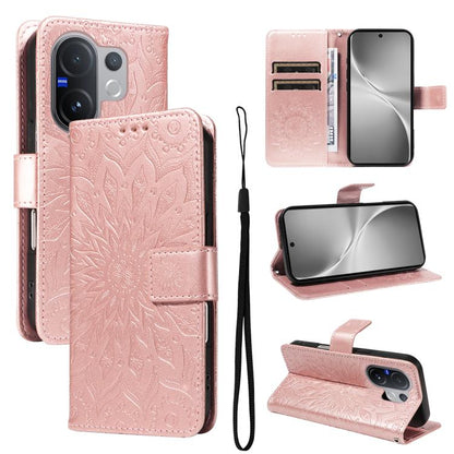 Embossed Sunflower Pattern Flip Leather Phone Case, For vivo Y05 4G / vivo Y21 5G 2026, For vivo V70 FE 5G, For vivo V70 5G Global / V70 Elite 5G, For vivo S50 Pro mini 5G, For vivo X300 Pro, For vivo X300, For vivo V60 Lite 4G                         ...