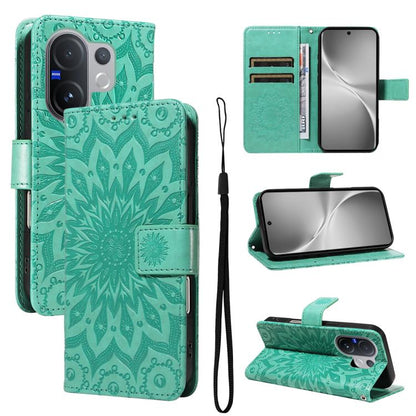Embossed Sunflower Pattern Flip Leather Phone Case, For vivo Y05 4G / vivo Y21 5G 2026, For vivo V70 FE 5G, For vivo V70 5G Global / V70 Elite 5G, For vivo S50 Pro mini 5G, For vivo X300 Pro, For vivo X300, For vivo V60 Lite 4G                         ...