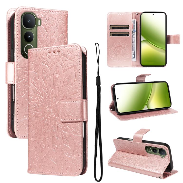 Embossed Sunflower Pattern Flip Leather Phone Case, For vivo Y05 4G / vivo Y21 5G 2026, For vivo V70 FE 5G, For vivo V70 5G Global / V70 Elite 5G, For vivo S50 Pro mini 5G, For vivo X300 Pro, For vivo X300, For vivo V60 Lite 4G                         ...