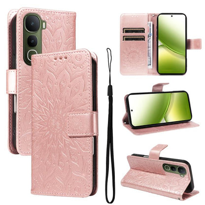 Embossed Sunflower Pattern Flip Leather Phone Case, For vivo Y05 4G / vivo Y21 5G 2026, For vivo V70 FE 5G, For vivo V70 5G Global / V70 Elite 5G, For vivo S50 Pro mini 5G, For vivo X300 Pro, For vivo X300, For vivo V60 Lite 4G                         ...