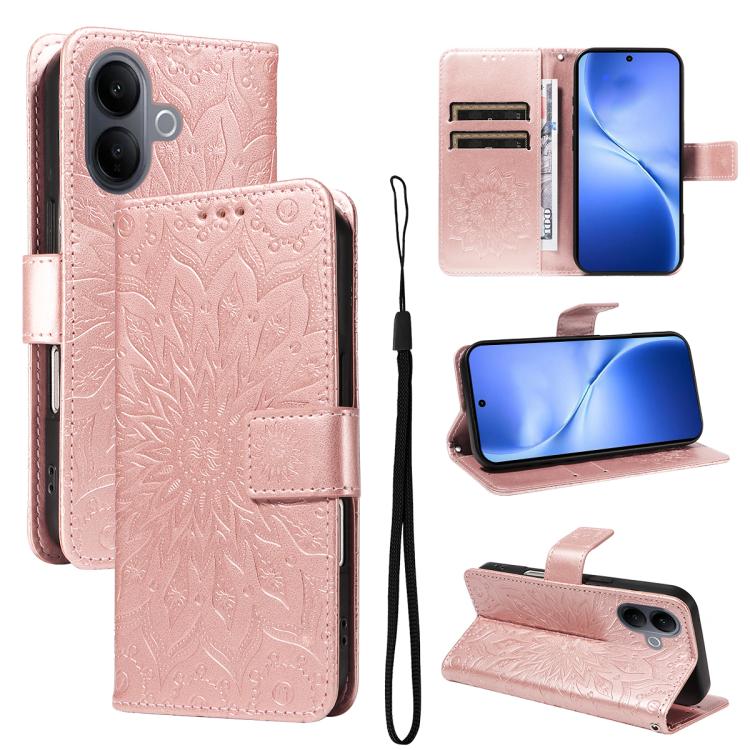 Embossed Sunflower Pattern Flip Leather Phone Case, For vivo Y05 4G / vivo Y21 5G 2026, For vivo V70 FE 5G, For vivo V70 5G Global / V70 Elite 5G, For vivo S50 Pro mini 5G, For vivo X300 Pro, For vivo X300, For vivo V60 Lite 4G                         ...