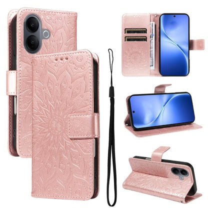 Embossed Sunflower Pattern Flip Leather Phone Case, For vivo Y05 4G / vivo Y21 5G 2026, For vivo V70 FE 5G, For vivo V70 5G Global / V70 Elite 5G, For vivo S50 Pro mini 5G, For vivo X300 Pro, For vivo X300, For vivo V60 Lite 4G                         ...