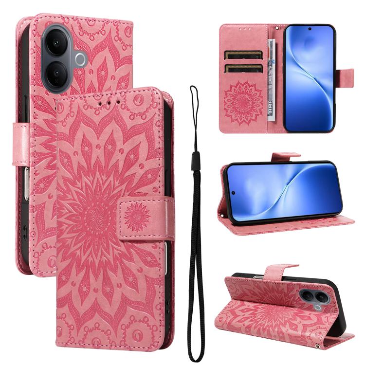 Embossed Sunflower Pattern Flip Leather Phone Case, For vivo Y05 4G / vivo Y21 5G 2026, For vivo V70 FE 5G, For vivo V70 5G Global / V70 Elite 5G, For vivo S50 Pro mini 5G, For vivo X300 Pro, For vivo X300, For vivo V60 Lite 4G                         ...