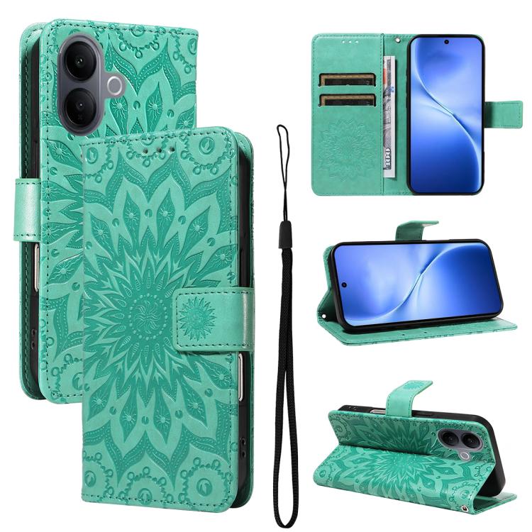 Embossed Sunflower Pattern Flip Leather Phone Case, For vivo Y05 4G / vivo Y21 5G 2026, For vivo V70 FE 5G, For vivo V70 5G Global / V70 Elite 5G, For vivo S50 Pro mini 5G, For vivo X300 Pro, For vivo X300, For vivo V60 Lite 4G                         ...