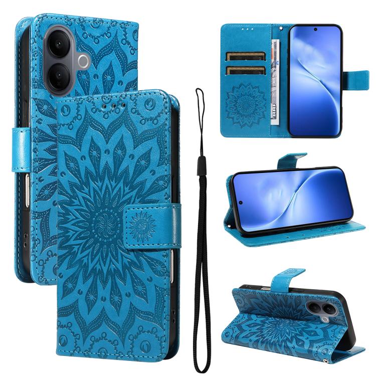Embossed Sunflower Pattern Flip Leather Phone Case, For vivo Y05 4G / vivo Y21 5G 2026, For vivo V70 FE 5G, For vivo V70 5G Global / V70 Elite 5G, For vivo S50 Pro mini 5G, For vivo X300 Pro, For vivo X300, For vivo V60 Lite 4G                         ...