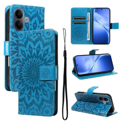 Embossed Sunflower Pattern Flip Leather Phone Case, For vivo Y05 4G / vivo Y21 5G 2026, For vivo V70 FE 5G, For vivo V70 5G Global / V70 Elite 5G, For vivo S50 Pro mini 5G, For vivo X300 Pro, For vivo X300, For vivo V60 Lite 4G                         ...