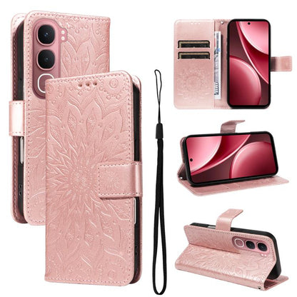 Embossed Sunflower Pattern Flip Leather Phone Case, For vivo Y05 4G / vivo Y21 5G 2026, For vivo V70 FE 5G, For vivo V70 5G Global / V70 Elite 5G, For vivo S50 Pro mini 5G, For vivo X300 Pro, For vivo X300, For vivo V60 Lite 4G                         ...