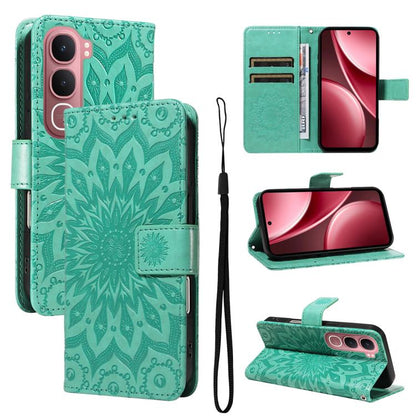 Embossed Sunflower Pattern Flip Leather Phone Case, For vivo Y05 4G / vivo Y21 5G 2026, For vivo V70 FE 5G, For vivo V70 5G Global / V70 Elite 5G, For vivo S50 Pro mini 5G, For vivo X300 Pro, For vivo X300, For vivo V60 Lite 4G                         ...