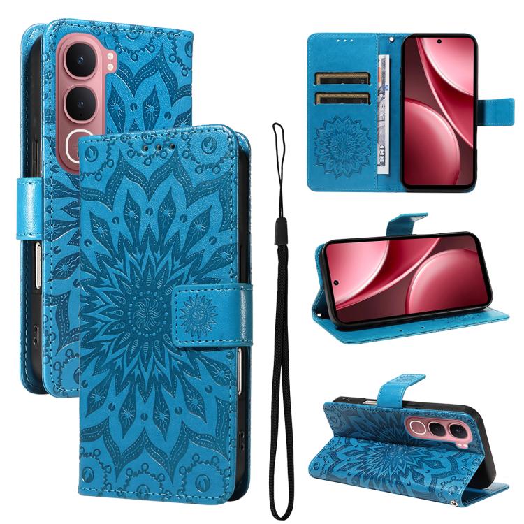 Embossed Sunflower Pattern Flip Leather Phone Case, For vivo Y05 4G / vivo Y21 5G 2026, For vivo V70 FE 5G, For vivo V70 5G Global / V70 Elite 5G, For vivo S50 Pro mini 5G, For vivo X300 Pro, For vivo X300, For vivo V60 Lite 4G                         ...