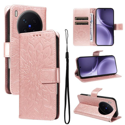 Embossed Sunflower Pattern Flip Leather Phone Case, For vivo Y05 4G / vivo Y21 5G 2026, For vivo V70 FE 5G, For vivo V70 5G Global / V70 Elite 5G, For vivo S50 Pro mini 5G, For vivo X300 Pro, For vivo X300, For vivo V60 Lite 4G                         ...