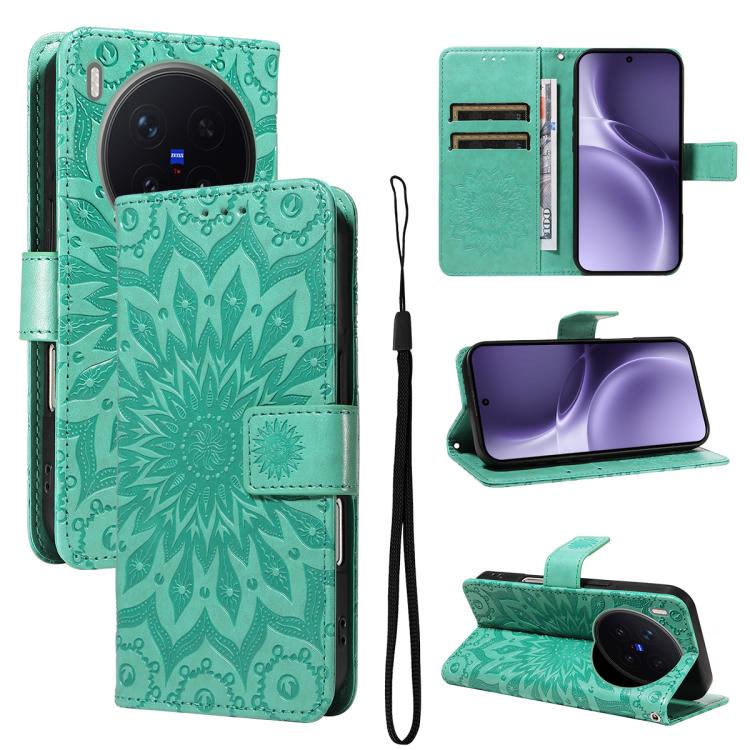 Embossed Sunflower Pattern Flip Leather Phone Case, For vivo Y05 4G / vivo Y21 5G 2026, For vivo V70 FE 5G, For vivo V70 5G Global / V70 Elite 5G, For vivo S50 Pro mini 5G, For vivo X300 Pro, For vivo X300, For vivo V60 Lite 4G                         ...