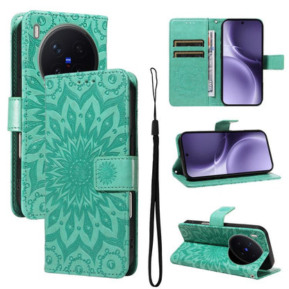 Embossed Sunflower Pattern Flip Leather Phone Case, For vivo Y05 4G / vivo Y21 5G 2026, For vivo V70 FE 5G, For vivo V70 5G Global / V70 Elite 5G, For vivo S50 Pro mini 5G, For vivo X300 Pro, For vivo X300, For vivo V60 Lite 4G                         ...