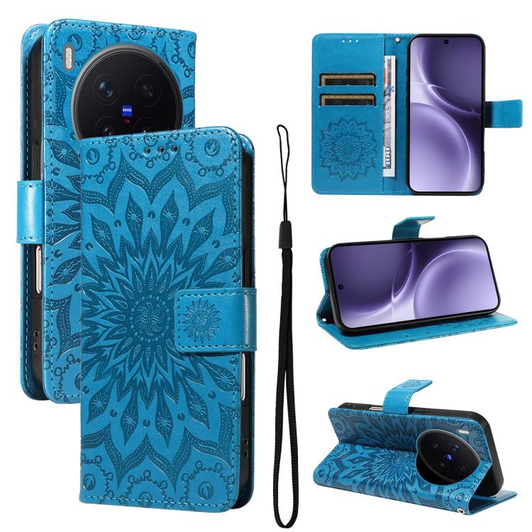 Embossed Sunflower Pattern Flip Leather Phone Case, For vivo Y05 4G / vivo Y21 5G 2026, For vivo V70 FE 5G, For vivo V70 5G Global / V70 Elite 5G, For vivo S50 Pro mini 5G, For vivo X300 Pro, For vivo X300, For vivo V60 Lite 4G                         ...