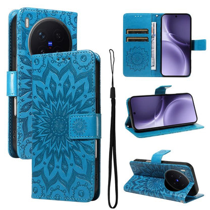 Embossed Sunflower Pattern Flip Leather Phone Case, For vivo Y05 4G / vivo Y21 5G 2026, For vivo V70 FE 5G, For vivo V70 5G Global / V70 Elite 5G, For vivo S50 Pro mini 5G, For vivo X300 Pro, For vivo X300, For vivo V60 Lite 4G                         ...