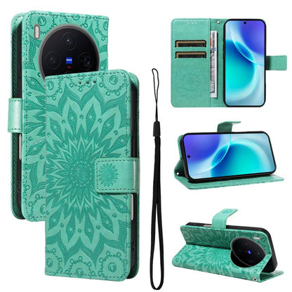 Embossed Sunflower Pattern Flip Leather Phone Case, For vivo Y05 4G / vivo Y21 5G 2026, For vivo V70 FE 5G, For vivo V70 5G Global / V70 Elite 5G, For vivo S50 Pro mini 5G, For vivo X300 Pro, For vivo X300, For vivo V60 Lite 4G                         ...