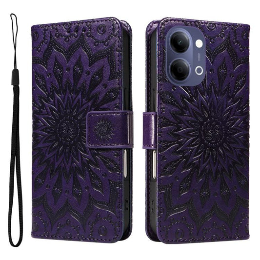 Embossed Sunflower Pattern Flip Leather Phone Case, For vivo Y05 4G / vivo Y21 5G 2026, For vivo V70 FE 5G, For vivo V70 5G Global / V70 Elite 5G, For vivo S50 Pro mini 5G, For vivo X300 Pro, For vivo X300, For vivo V60 Lite 4G                         ...