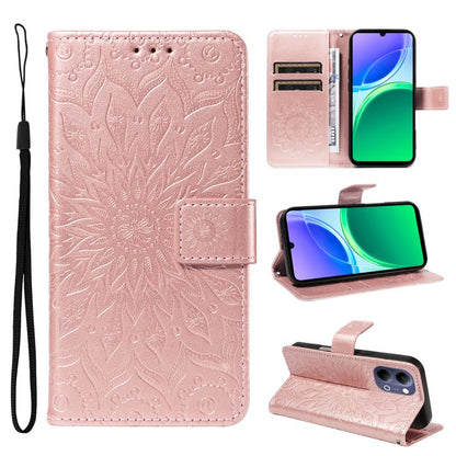 Embossed Sunflower Pattern Flip Leather Phone Case, For vivo Y05 4G / vivo Y21 5G 2026, For vivo V70 FE 5G, For vivo V70 5G Global / V70 Elite 5G, For vivo S50 Pro mini 5G, For vivo X300 Pro, For vivo X300, For vivo V60 Lite 4G                         ...