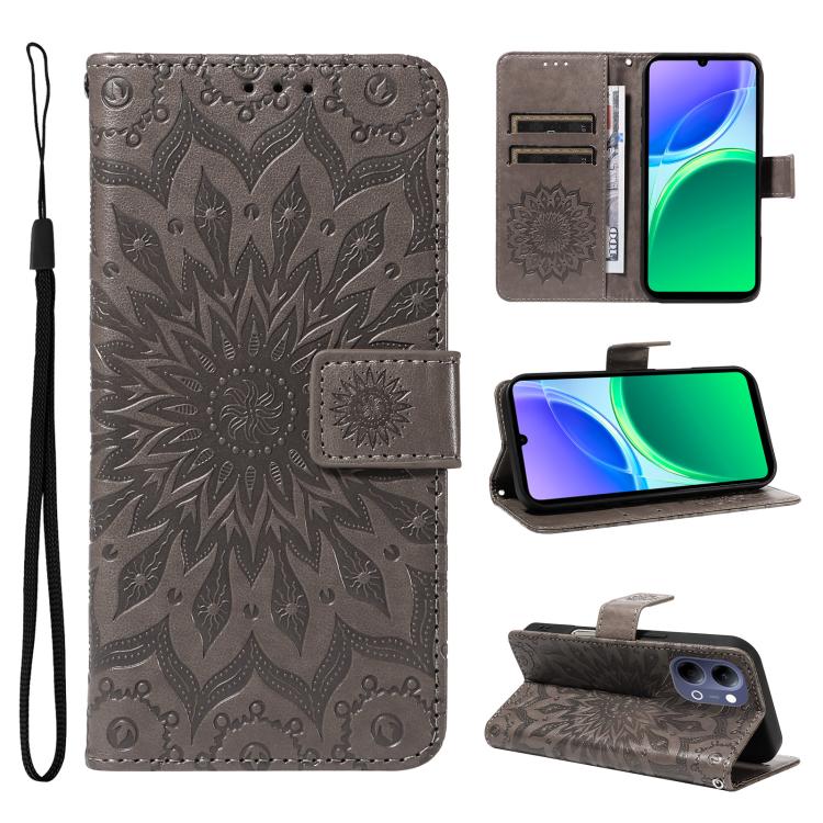 Embossed Sunflower Pattern Flip Leather Phone Case, For vivo Y05 4G / vivo Y21 5G 2026, For vivo V70 FE 5G, For vivo V70 5G Global / V70 Elite 5G, For vivo S50 Pro mini 5G, For vivo X300 Pro, For vivo X300, For vivo V60 Lite 4G                         ...