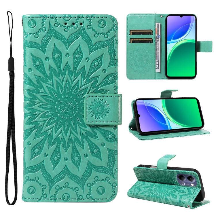 Embossed Sunflower Pattern Flip Leather Phone Case, For vivo Y05 4G / vivo Y21 5G 2026, For vivo V70 FE 5G, For vivo V70 5G Global / V70 Elite 5G, For vivo S50 Pro mini 5G, For vivo X300 Pro, For vivo X300, For vivo V60 Lite 4G                         ...