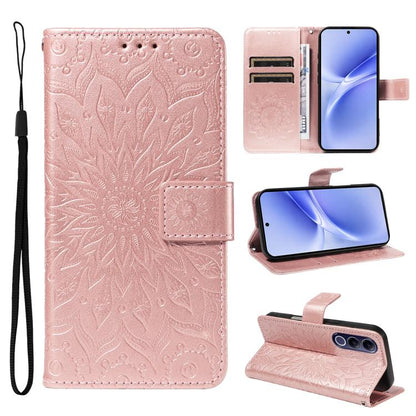 Embossed Sunflower Pattern Flip Leather Phone Case, For vivo Y05 4G / vivo Y21 5G 2026, For vivo V70 FE 5G, For vivo V70 5G Global / V70 Elite 5G, For vivo S50 Pro mini 5G, For vivo X300 Pro, For vivo X300, For vivo V60 Lite 4G                         ...