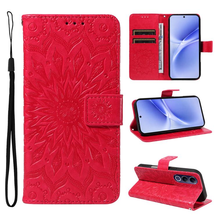 Embossed Sunflower Pattern Flip Leather Phone Case, For vivo Y05 4G / vivo Y21 5G 2026, For vivo V70 FE 5G, For vivo V70 5G Global / V70 Elite 5G, For vivo S50 Pro mini 5G, For vivo X300 Pro, For vivo X300, For vivo V60 Lite 4G                         ...