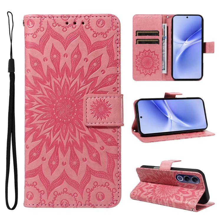 Embossed Sunflower Pattern Flip Leather Phone Case, For vivo Y05 4G / vivo Y21 5G 2026, For vivo V70 FE 5G, For vivo V70 5G Global / V70 Elite 5G, For vivo S50 Pro mini 5G, For vivo X300 Pro, For vivo X300, For vivo V60 Lite 4G                         ...