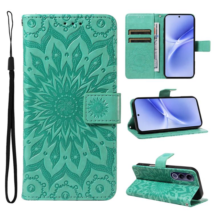 Embossed Sunflower Pattern Flip Leather Phone Case, For vivo Y05 4G / vivo Y21 5G 2026, For vivo V70 FE 5G, For vivo V70 5G Global / V70 Elite 5G, For vivo S50 Pro mini 5G, For vivo X300 Pro, For vivo X300, For vivo V60 Lite 4G                         ...