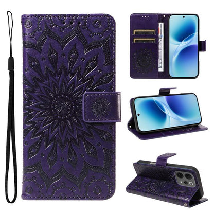Embossed Sunflower Pattern Flip Leather Phone Case, For vivo Y05 4G / vivo Y21 5G 2026, For vivo V70 FE 5G, For vivo V70 5G Global / V70 Elite 5G, For vivo S50 Pro mini 5G, For vivo X300 Pro, For vivo X300, For vivo V60 Lite 4G                         ...