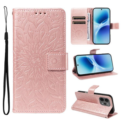 Embossed Sunflower Pattern Flip Leather Phone Case, For vivo Y05 4G / vivo Y21 5G 2026, For vivo V70 FE 5G, For vivo V70 5G Global / V70 Elite 5G, For vivo S50 Pro mini 5G, For vivo X300 Pro, For vivo X300, For vivo V60 Lite 4G                         ...