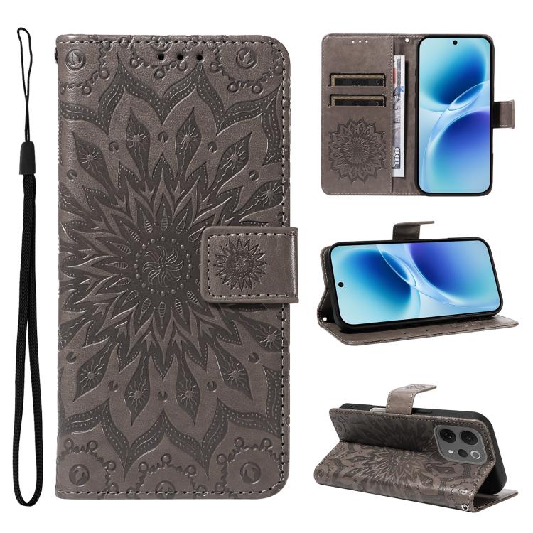 Embossed Sunflower Pattern Flip Leather Phone Case, For vivo Y05 4G / vivo Y21 5G 2026, For vivo V70 FE 5G, For vivo V70 5G Global / V70 Elite 5G, For vivo S50 Pro mini 5G, For vivo X300 Pro, For vivo X300, For vivo V60 Lite 4G                         ...