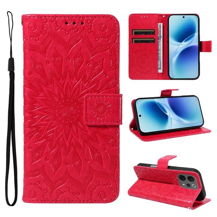 Embossed Sunflower Pattern Flip Leather Phone Case, For vivo Y05 4G / vivo Y21 5G 2026, For vivo V70 FE 5G, For vivo V70 5G Global / V70 Elite 5G, For vivo S50 Pro mini 5G, For vivo X300 Pro, For vivo X300, For vivo V60 Lite 4G                         ...