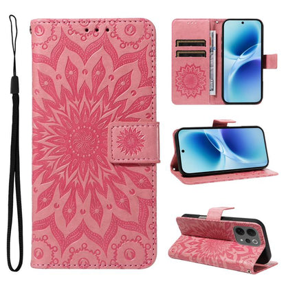 Embossed Sunflower Pattern Flip Leather Phone Case, For vivo Y05 4G / vivo Y21 5G 2026, For vivo V70 FE 5G, For vivo V70 5G Global / V70 Elite 5G, For vivo S50 Pro mini 5G, For vivo X300 Pro, For vivo X300, For vivo V60 Lite 4G                         ...