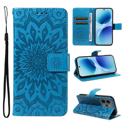 Embossed Sunflower Pattern Flip Leather Phone Case, For vivo Y05 4G / vivo Y21 5G 2026, For vivo V70 FE 5G, For vivo V70 5G Global / V70 Elite 5G, For vivo S50 Pro mini 5G, For vivo X300 Pro, For vivo X300, For vivo V60 Lite 4G                         ...