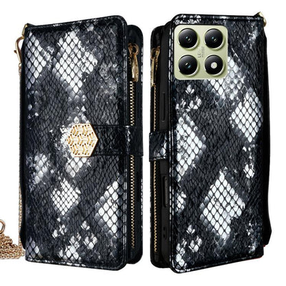 Crossbody Handle Snake Texture Leather Phone Case, For Xiaomi 17 Ultra, For Xiaomi 17 Pro Max, For Xiaomi 17 Pro, For Xiaomi 17, For Xiaomi Civi 5 Pro 5G, For Xiaomi 15 Ultra, For Xiaomi 14T Pro 5G, For Xiaomi 14T 5G
