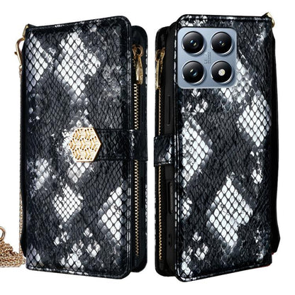 Crossbody Handle Snake Texture Leather Phone Case, For Xiaomi 17 Pro Max, For Xiaomi 17 Pro, For Xiaomi 17, For Xiaomi Civi 5 Pro 5G, For Xiaomi 15 Ultra, For Xiaomi 14T Pro 5G, For Xiaomi 14T 5G