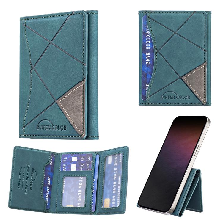 Prismatic Leather Horizontal Magnetic Wallet Card Bag Case