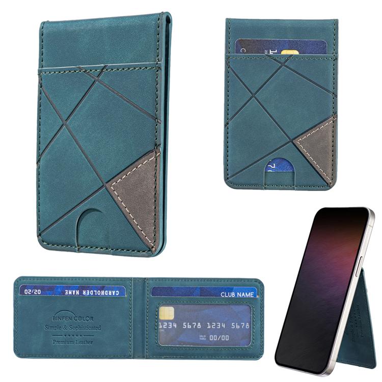 Prismatic Leather Vertical Magnetic Wallet Card Bag Case