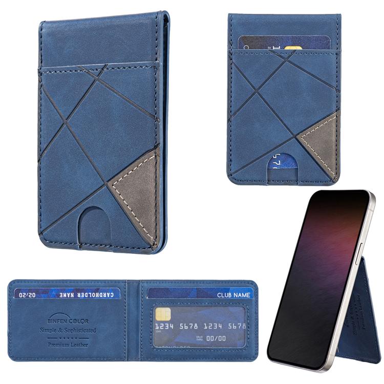 Prismatic Leather Vertical Magnetic Wallet Card Bag Case