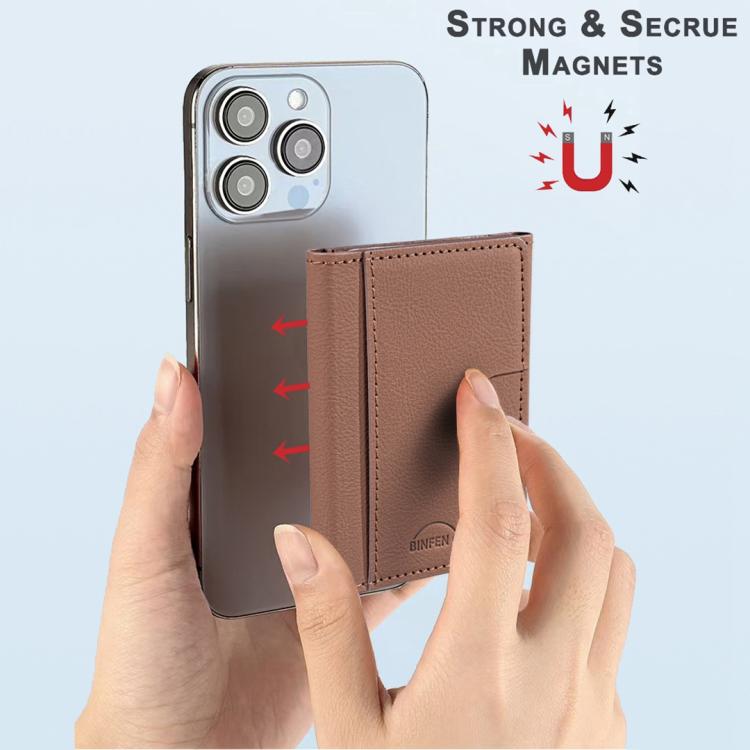 Solid Color Leather Horizontal Magnetic Wallet Card Bag Case