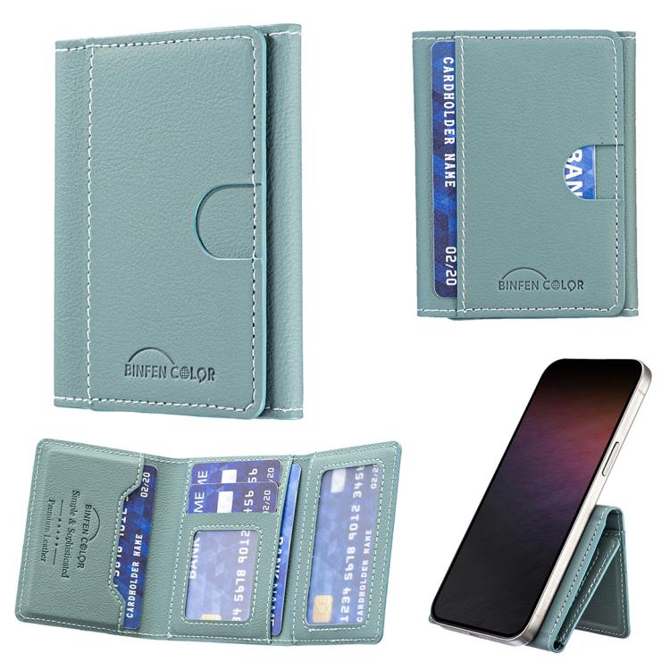 Solid Color Leather Horizontal Magnetic Wallet Card Bag Case