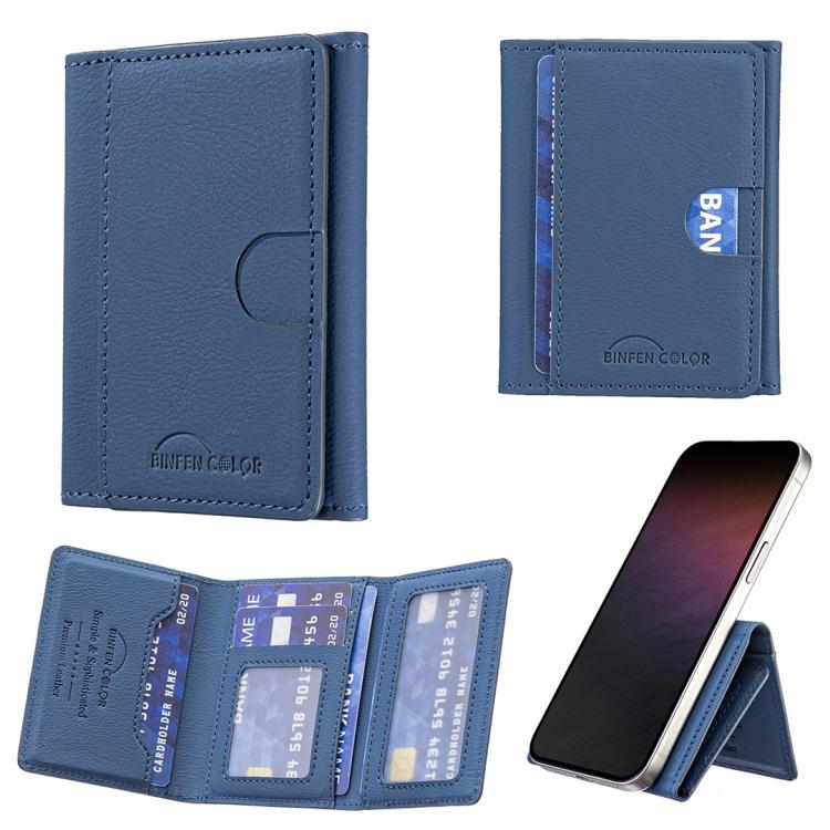 Solid Color Leather Horizontal Magnetic Wallet Card Bag Case