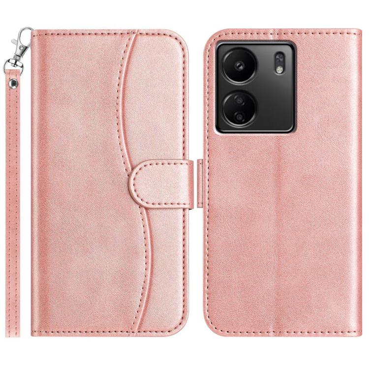 Dual-Folded S-shape Leather Phone Case, For Redmi K90 Pro Max / Poco F8 Ultra, For Redmi K90 / Poco F8 Pro, For Redmi 15C 5G / 4G EU 173mm, For Redmi 15 5G / 4G EU 171mm, For Redmi 15C 5G / 4G Global 171mm, For Redmi Note 14 Pro 4G                     ...