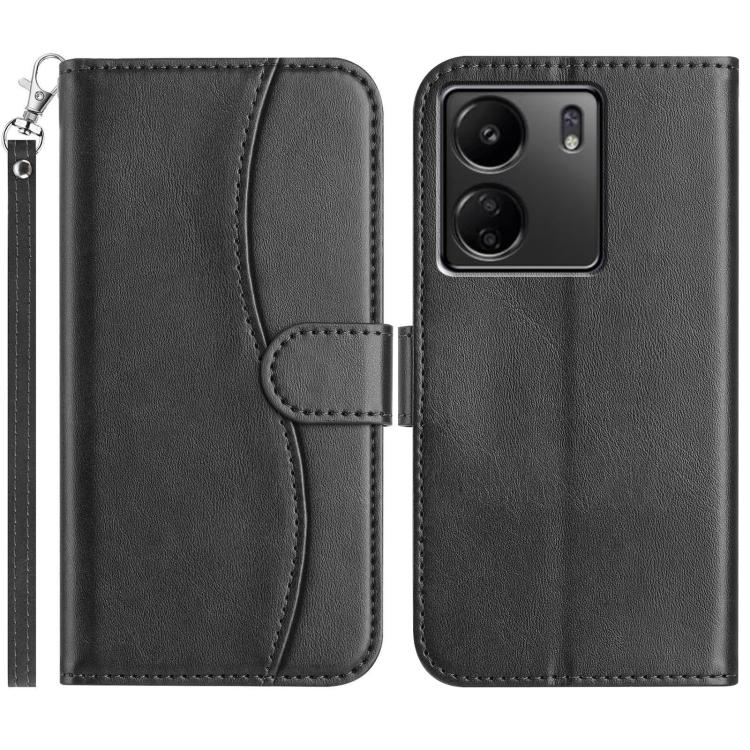 Dual-Folded S-shape Leather Phone Case, For Redmi K90 Pro Max / Poco F8 Ultra, For Redmi K90 / Poco F8 Pro, For Redmi 15C 5G / 4G EU 173mm, For Redmi 15 5G / 4G EU 171mm, For Redmi 15C 5G / 4G Global 171mm, For Redmi Note 14 Pro 4G                     ...