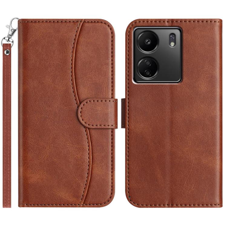 Dual-Folded S-shape Leather Phone Case, For Redmi K90 Pro Max / Poco F8 Ultra, For Redmi K90 / Poco F8 Pro, For Redmi 15C 5G / 4G EU 173mm, For Redmi 15 5G / 4G EU 171mm, For Redmi 15C 5G / 4G Global 171mm, For Redmi Note 14 Pro 4G                     ...