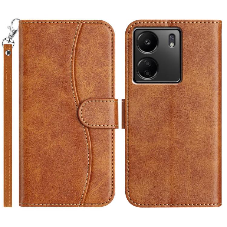 Dual-Folded S-shape Leather Phone Case, For Redmi K90 Pro Max / Poco F8 Ultra, For Redmi K90 / Poco F8 Pro, For Redmi 15C 5G / 4G EU 173mm, For Redmi 15 5G / 4G EU 171mm, For Redmi 15C 5G / 4G Global 171mm, For Redmi Note 14 Pro 4G                     ...