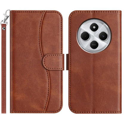 Dual-Folded S-shape Leather Phone Case, For Redmi K90 Pro Max / Poco F8 Ultra, For Redmi K90 / Poco F8 Pro, For Redmi 15C 5G / 4G EU 173mm, For Redmi 15 5G / 4G EU 171mm, For Redmi 15C 5G / 4G Global 171mm, For Redmi Note 14 Pro 4G                     ...