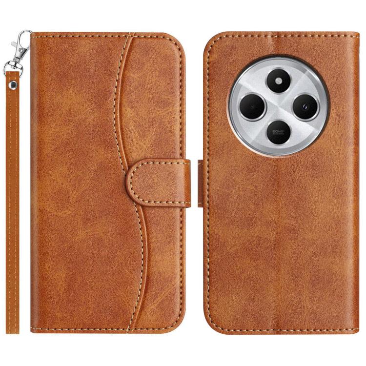 Dual-Folded S-shape Leather Phone Case, For Redmi K90 Pro Max / Poco F8 Ultra, For Redmi K90 / Poco F8 Pro, For Redmi 15C 5G / 4G EU 173mm, For Redmi 15 5G / 4G EU 171mm, For Redmi 15C 5G / 4G Global 171mm, For Redmi Note 14 Pro 4G                     ...