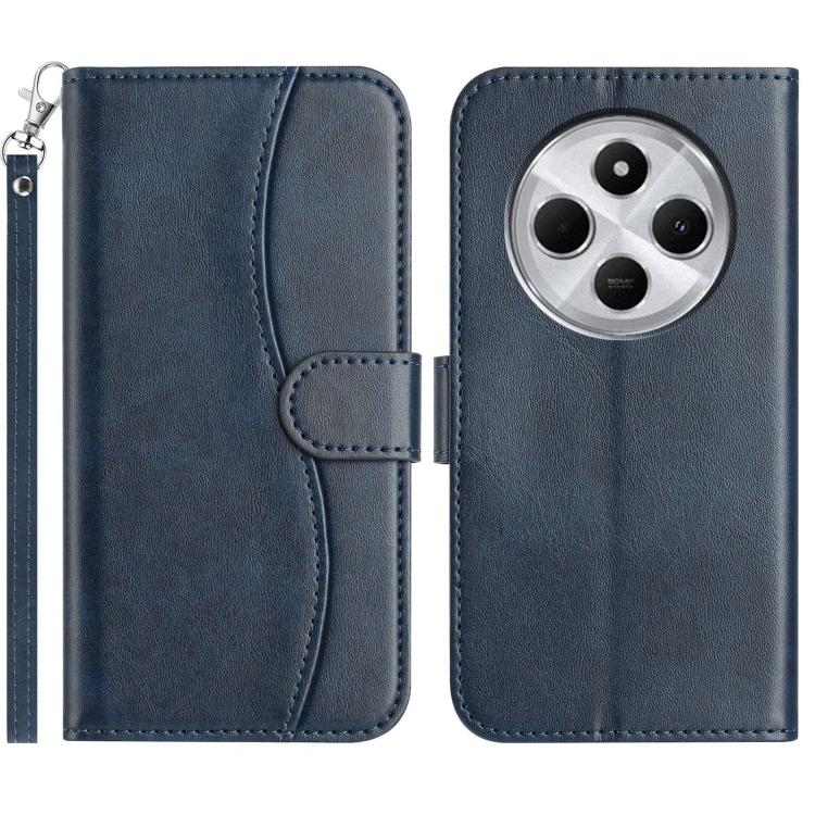 Dual-Folded S-shape Leather Phone Case, For Redmi K90 Pro Max / Poco F8 Ultra, For Redmi K90 / Poco F8 Pro, For Redmi 15C 5G / 4G EU 173mm, For Redmi 15 5G / 4G EU 171mm, For Redmi 15C 5G / 4G Global 171mm, For Redmi Note 14 Pro 4G                     ...