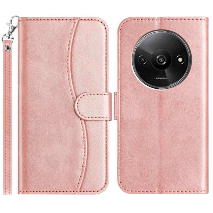 Dual-Folded S-shape Leather Phone Case, For Redmi K90 Pro Max / Poco F8 Ultra, For Redmi K90 / Poco F8 Pro, For Redmi 15C 5G / 4G EU 173mm, For Redmi 15 5G / 4G EU 171mm, For Redmi 15C 5G / 4G Global 171mm, For Redmi Note 14 Pro 4G                     ...