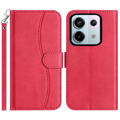 Dual-Folded S-shape Leather Phone Case, For Redmi K90 Pro Max / Poco F8 Ultra, For Redmi K90 / Poco F8 Pro, For Redmi 15C 5G / 4G EU 173mm, For Redmi 15 5G / 4G EU 171mm, For Redmi 15C 5G / 4G Global 171mm, For Redmi Note 14 Pro 4G                     ...